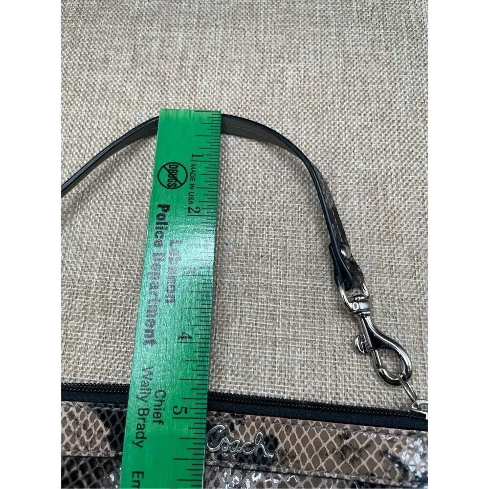 Coach Snake Print Wristlet